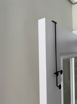 Colgador o perchero de puerta - 2 uds. - Negro