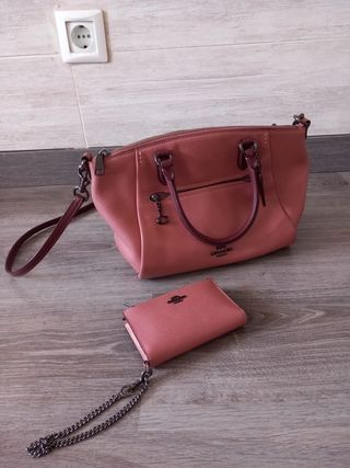 Bolso Coach rosa | Monedero