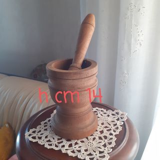 Mortaio legno anni '70