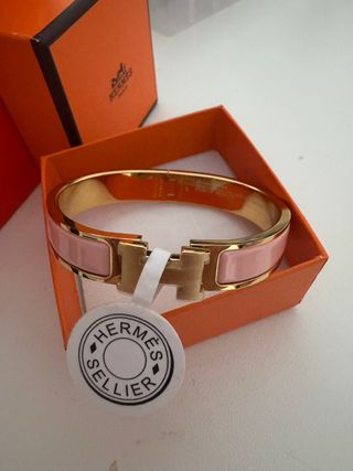 Bracciale Hermès - Rosa e Oro