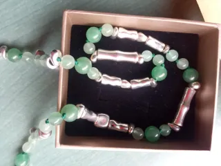 Barato Collar de agatas y originales detalles