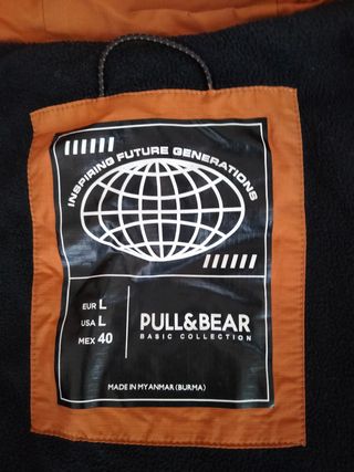 Chaqueta color caldero forrada