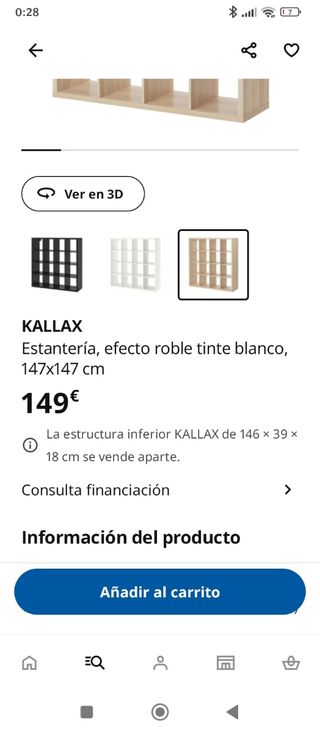 Estanteria Kallax Ikea - 147x147cm