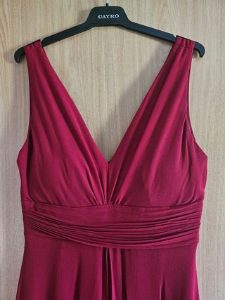 Vestido rojo fiesta largo