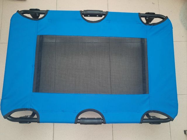 Cama Plegable Azul Mascotas