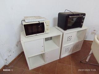 Estantería blanca + horno