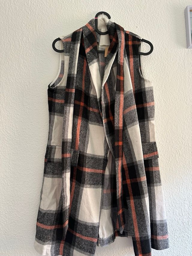 Vestido cuadros blanco y negro