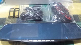 VIDEOCAMARA ESPEJO RETROVISOR DE COCHE DOS CAMARAS