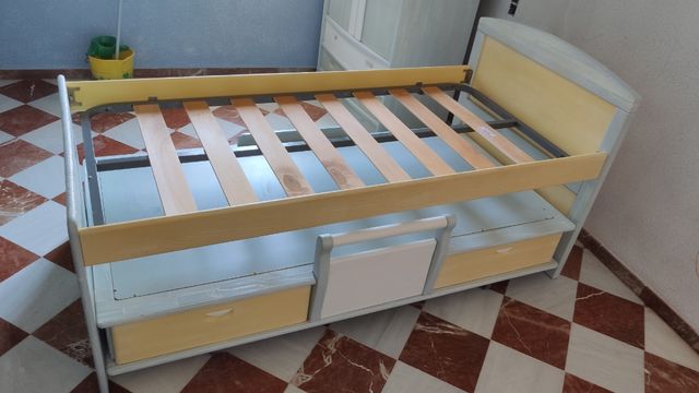 Cama nido de madera maciza de 90 cm
