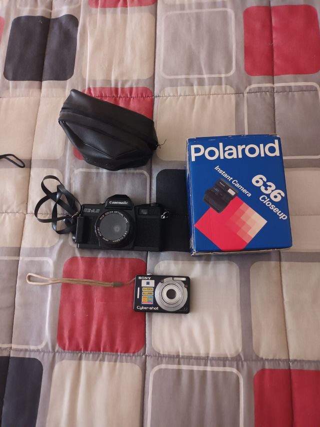 Cámaras Canon, Polaroid & Sony