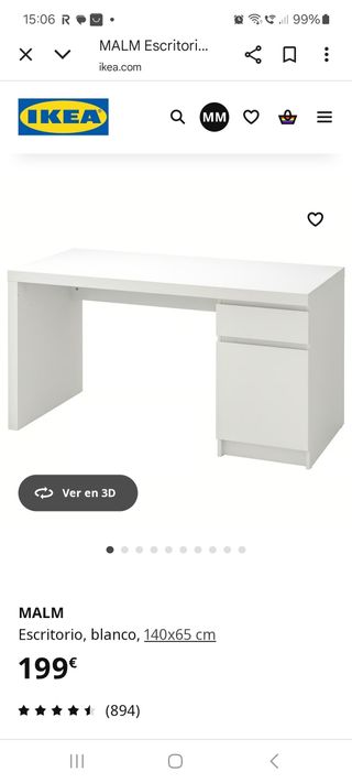 Escritorio oficina negro - madera