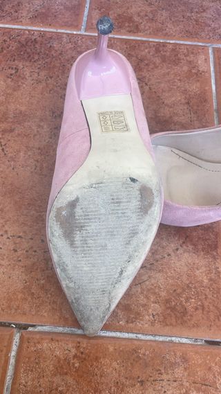 Tacones rosa -talla 39