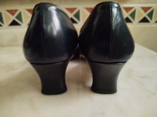 Zapatos PIEL azul, 36.5