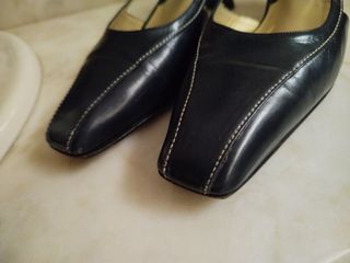 Zapatos PIEL azul, 36.5