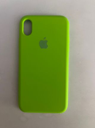Funda silicona iPhone XR verde