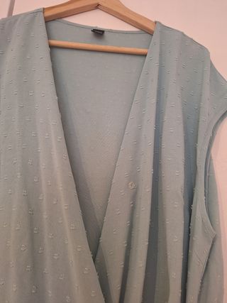 Blusa Envolvente Celeste
