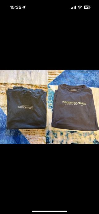 2 Camisetas Pull&Bear Gris