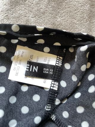 Conjunto Shein lunares blanco y negro - XS