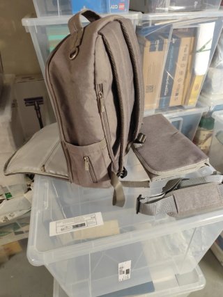 Mochila cambiador Voova gris