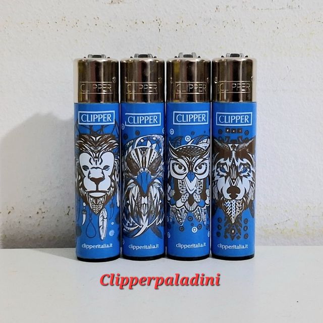 4 Accendini Clipper Animali