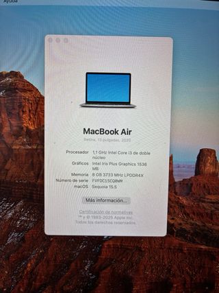 MacBook Air 13" 2020 Intel