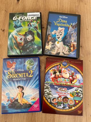 5 DVDs Disney infantiles