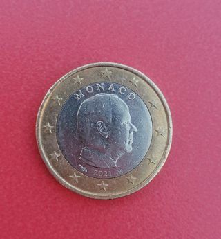 Moneda 1€ Mónaco 2021