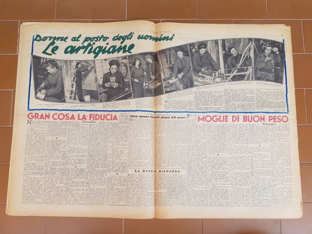 Domenica del Corriere 29 agosto 1943 Originale