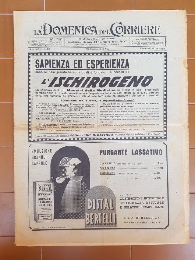 Domenica del Corriere - 29 Giugno 1941 Originale
