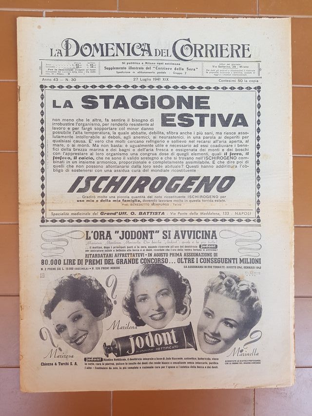 Domenica del Corriere - Luglio 1941 - Originale