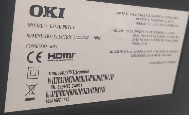 TV OKI 32" L32VB-PHTUV