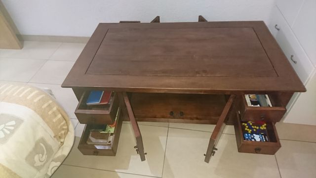 Mesa centro madera - 4 cajones