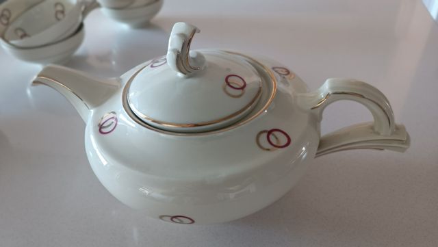 Servicio té y platos de postre para 12 personas