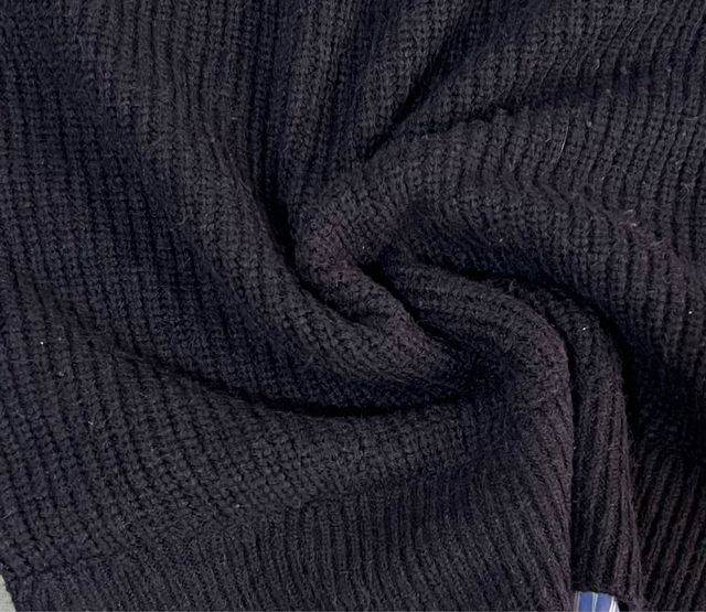 Suéter azul con camisa a rayas , Mujer