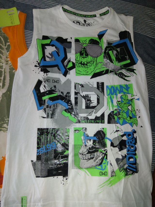 2 Camisetas niño talla 14 - Sin mangas