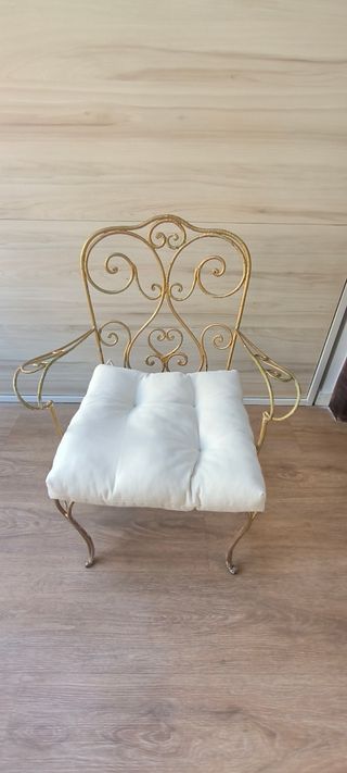 Sillas vintage hierro forjado