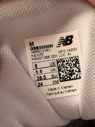 New Balance 550 Beige - 38.5