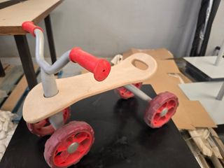 Andador bici madera niño