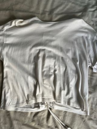 Camiseta Stradivarius blanca XS