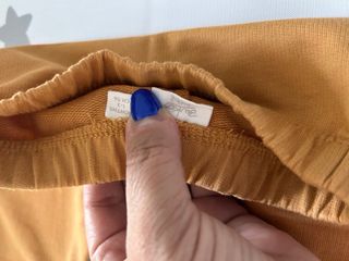 Pantaloni neonato, color senape