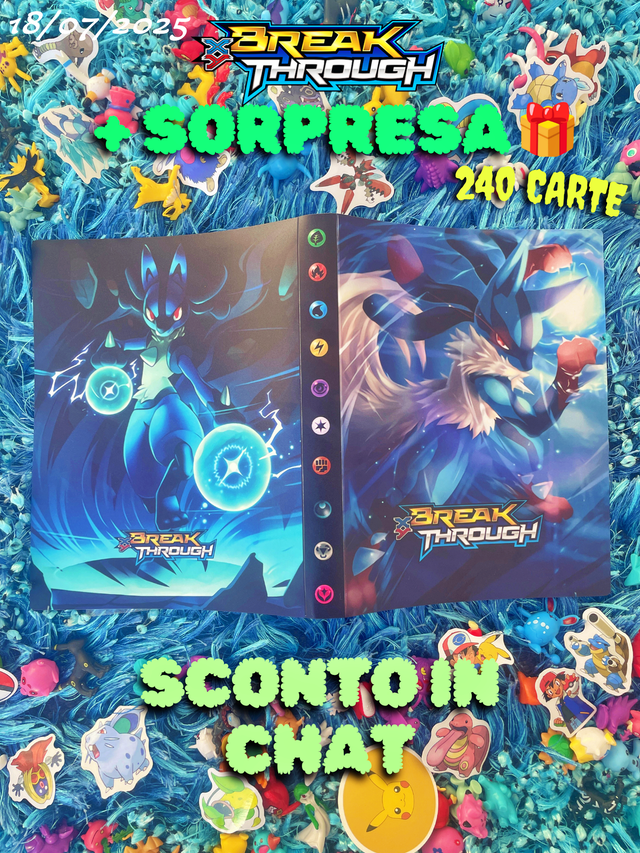 album pokemon lucario reflectante 240 cartas