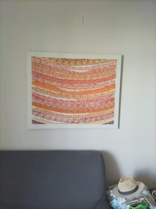 Lienzo decorativo - Naranja y Rojo