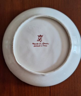 Cenicero porcelana antiguo