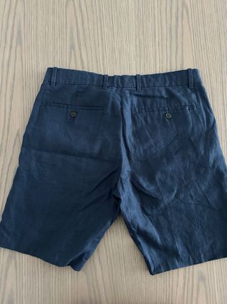Bermuda lino azul marino
