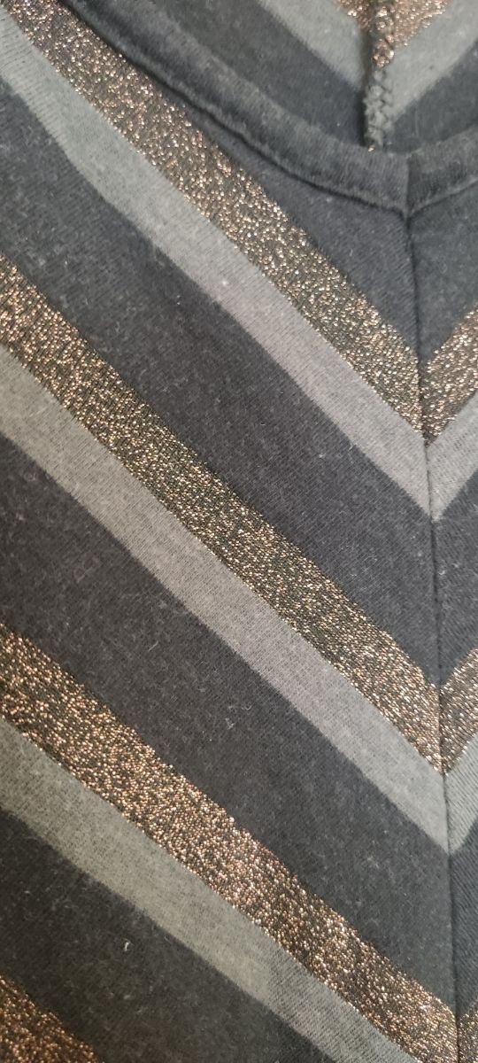 Vestido Springfield negro y dorado M