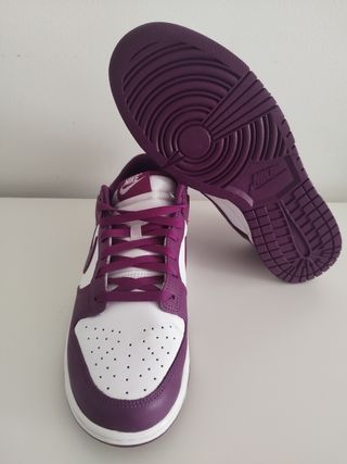 Nike Dunk bajas -moradas y blancas