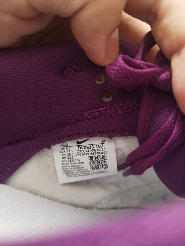 Nike Dunk bajas -moradas y blancas