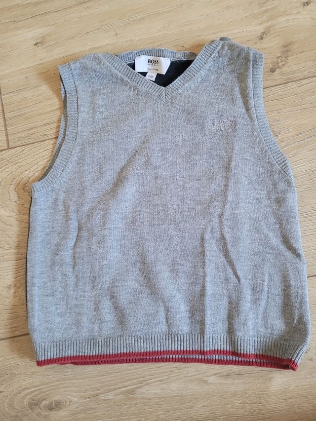 Chaleco BOSS niño gris