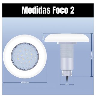 2 Focos LEDS para piscinas