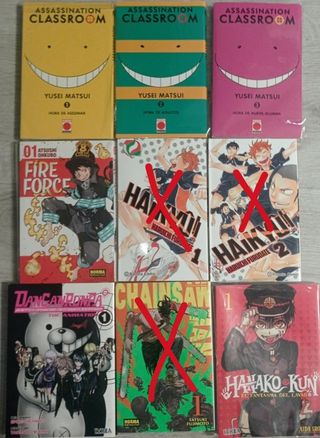 Lote de mangas variados